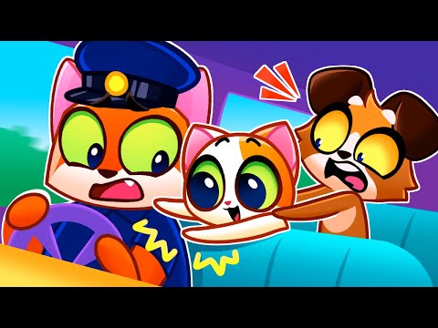 🙀 Don't Play in the Driver's Seat!🚗 Safety Tips On Board 🎵 Purrfect Kids Songs &amp; Nursery Rhymes 🎶