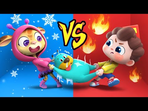 Hot vs Cold Challenge Song🥵🥶 | Kids Songs | Funny Children's Songs | Neo's World | BabyBus