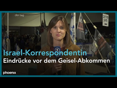 Vor dem Geisel-Abkommen: Korrespondentin Sophie von der Tann (ARD) aus Tel Aviv | 22.11.2023