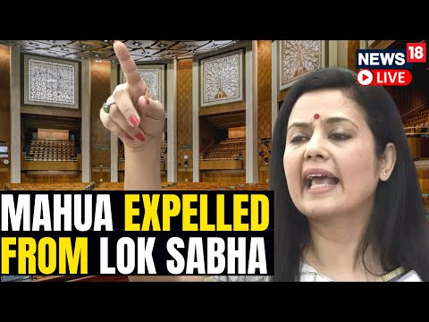 TMC's Mahua Moitra Expelled From Lok Sabha Over Cash-For-Query Charge | Mahua Moitra LIVE News