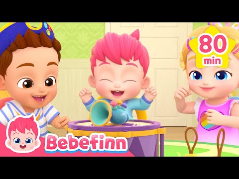 Let's Guess the Sounds and More Nursery Rhymes | Bebefinn Best Kids Songs