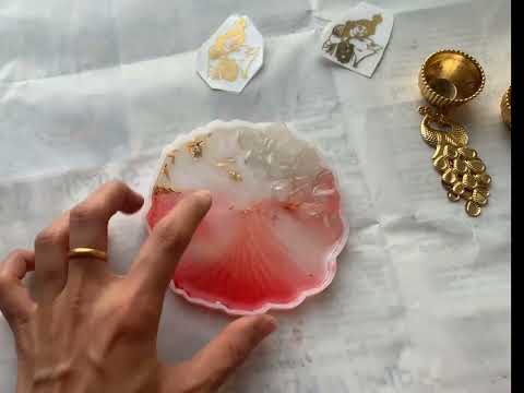 How to make resin thali /rakhi thali / pooja thali