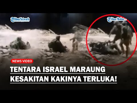 TENTARA ISRAEL MERAUNG KESAKITAN Kakinya Terluka Parah, Zionis Terbirit-birit Selamatkan Rekannya!