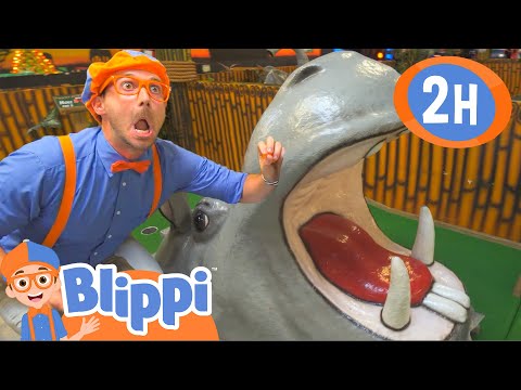 Blippi Explores Jungle Animals | 2 HOURS BEST OF BLIPPI | Educational Videos for Kids | Blippi Toys