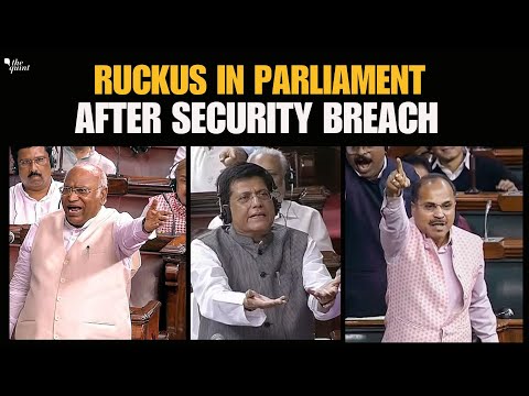 Parliament Security Breach: Congress, Oppn Target BJP; Ruckus in Both Houses | The Quint