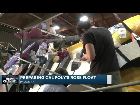 Cal Poly students prepare for the Pasadena Rose Parade