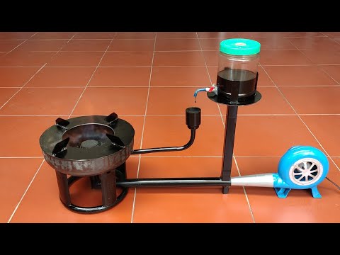 How to make a super effective green fire waste oil stove