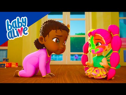 Baby Alive em Portugu&ecirc;s Brasil 👶🏾 Primeiro dia na escola 👶🏼 Desenhos Animados Infantil