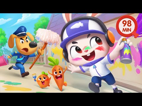 No No Graffiti Pranks | Safety Rules | Cartoons for Kids | Sheriff Labrador Police Cartoon