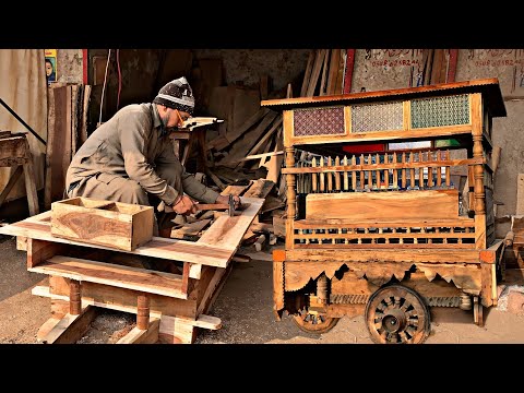 Amazing Project of Making Wooden Hand Cart || How Wooden Cart are Made || DIY Wooden Hand Cart