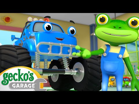 Monster Truck Make Over | Gecko's Garage | Trucks For Children | Cartoons For Kids