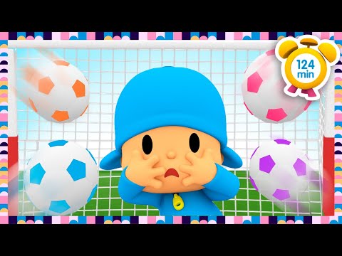 ⚽️ POCOYO ENGLISH - Vehicles And Color Balls [124 min] Full Episodes |VIDEOS and CARTOONS for KIDS