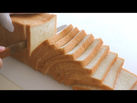 무반죽 샌드위치 식빵 만들기/no-knead How to make Sandwich bread/풀먼식빵 만들기/Pullman Bread easily and simply