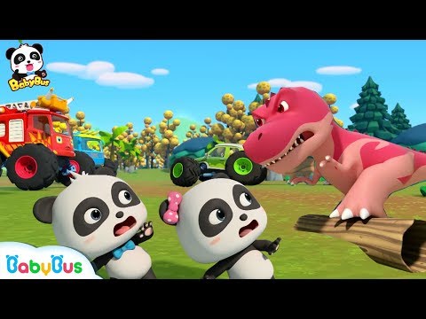 Mobil Monster Lebih Kuat Daripada Dino | Lagu Anak-anak | BabyBus Bahasa Indonesia