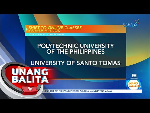 Shift to online classes (December 14-15, 2023) | UB