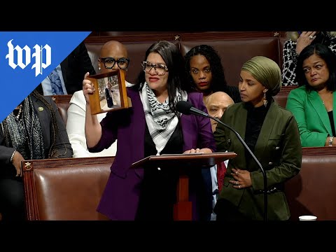 Tlaib calls for Gaza cease-fire in impassioned speech