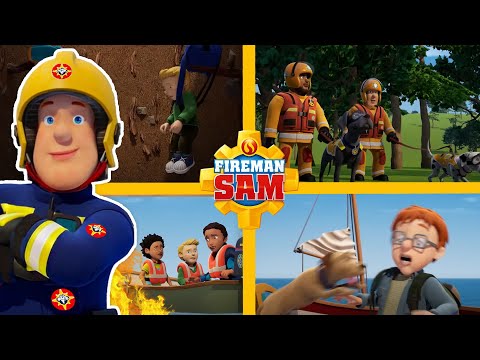 Dangerous Fires, Dogs and Sea Rescues! 🔥 | Fireman Sam Season 14 | 1 hour compilation | Fireman Sam