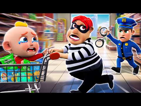 Five Little Thieves - Police Officer Song - Funny Songs and More Nursery Rhymes &amp; Kids Songs