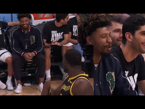 DRAYMOND GREEN MOCKED BY MARCUS SMART &amp; BENCH &quot;GET HIS A** EJECTED&quot; GREEN YELLS BACK &quot;SAY THAT SH*T!