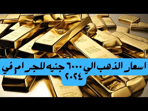 اسعار الذهب الي ٦٠٠٠ جنيه للجرام في ٢٠٢٤ 