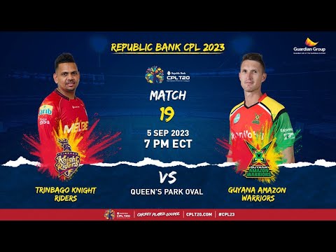 LIVE | Guyana Amazon Warriors vs Trinbago Knight Riders | CPL 2023