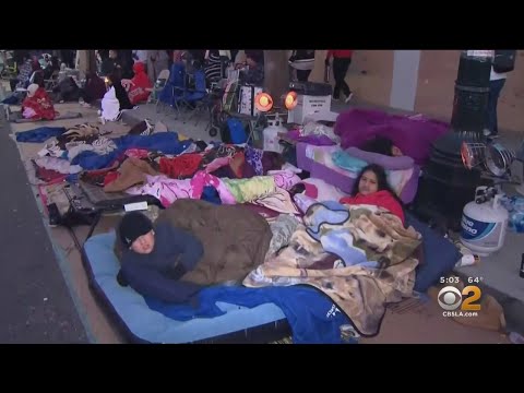 Parade Spectators Camp Out Overnight To Claim Best Seats For Rose Parade