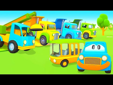 Car cartoon full episodes &amp; Car cartoons for kids - Learn colors with street vehicles