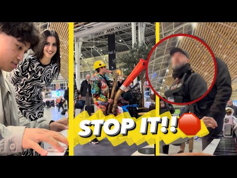 I play &laquo;&nbsp;Believer&nbsp;&raquo; with the CRAZIEST SAXOPHONIST and the SECURITY GUARD trIes to stop us!! 🔥