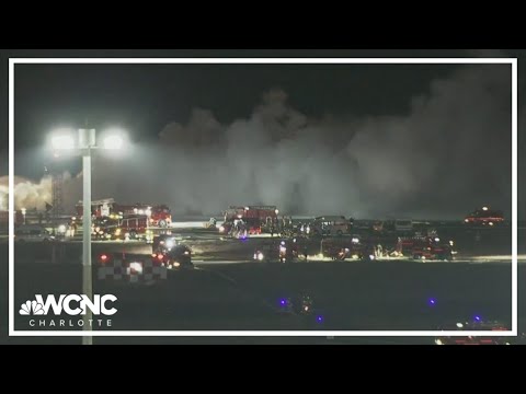 Planes collide on Japanese runway, causing one to catch fire on the tarmac