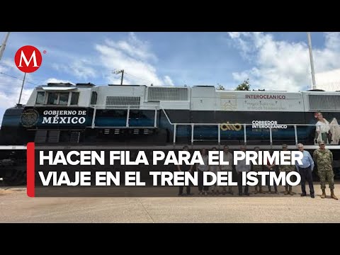 Hoy inauguran el Tren del Istmo de Tehuantepec; ya hay fila en la estaci&oacute;n de Salina Cruz