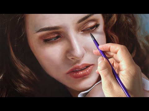 REALISTIC OIL PAINTING PORTRAIT TECHNIQUE :: ROXANNE by Isabelle Richard