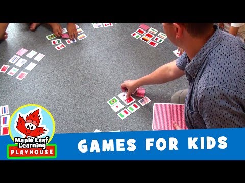 Country Bingo Game for Kids | Maple Leaf Learning Playhouse