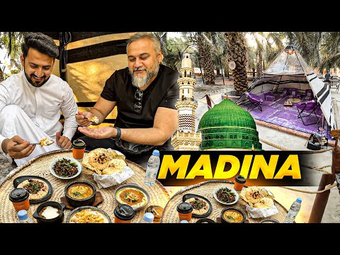 Arab Khaimay Main Nashta ⛺ Arab Breakfast in Tent in Madina