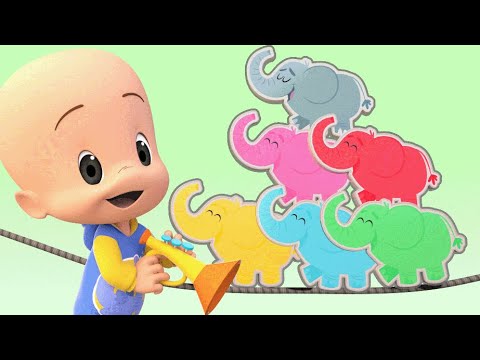 Learn with Cuquin and the Surpise eggs elephants | Educational videos