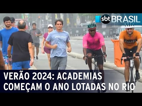 Meta para o ver&atilde;o: Academias e cal&ccedil;ad&otilde;es come&ccedil;am o ano lotados no Rio | SBT Brasil (03/01/24)