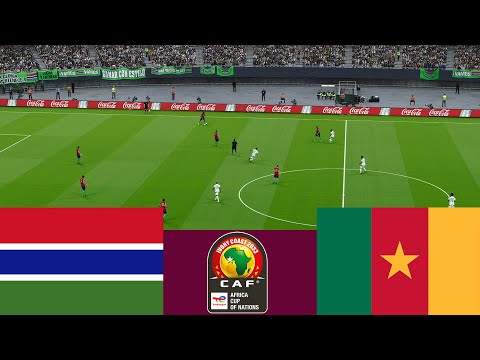 Gambia vs Cameroon LIVE. 2024 CAF Africa Cup of Nations Full match - Video game simulation