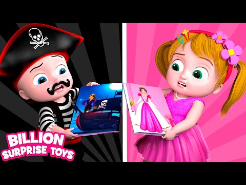 Get ready to have fun on the black vs pink challenge by Johnny and Dolly. Funny Show for Kids