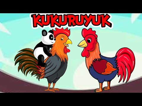 Ayam jago lucu//KUKURUYUK begitulah bunyinya//Lagu anak Indonesia populer