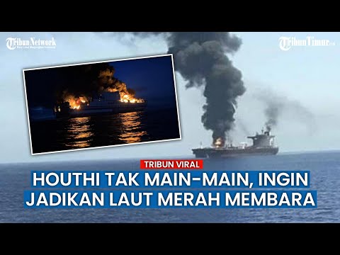 Kapal Israel Diamuk Serangan Mematikan Houthi Yaman hingga Meledak di Lautan