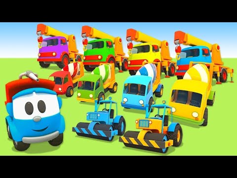 Car cartoons for kids &amp; street vehicles for kids - Leo the Truck cartoon full episodes in English.