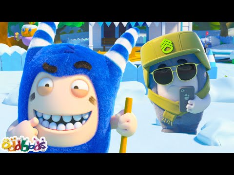 Playtime In The Snow  | Oddbods - Food Adventures | Cartoons for Kids