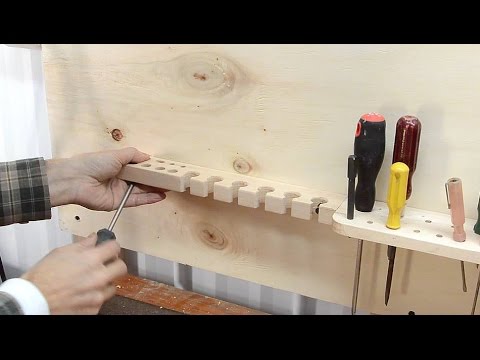 Making wall tool holders