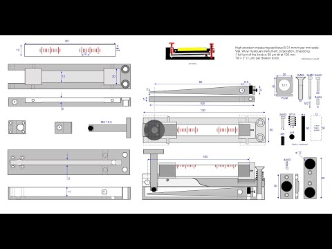 Build: a highly sensitive precision level (0.01 mm/m)