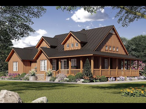 Farmhouse Plan - Ann Arbor Home Plan - HPC 17083