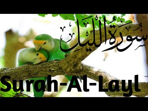 Surah-Al-Layl(The Night)by Sheikh Ahmed bin Ail Al Ajmi [[[ with Arabic Text]]]