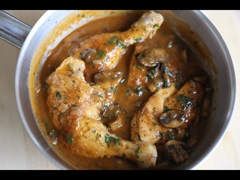 Hunters Chicken Recipe - Chicken Chasseur By the French Cooking Academy