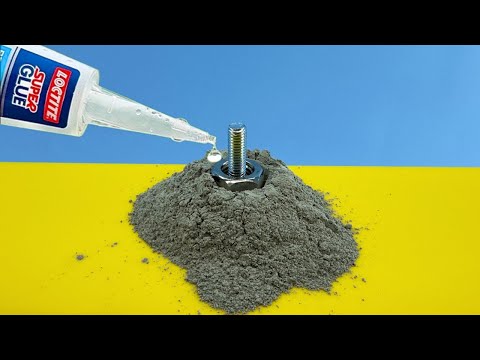 Works Like Magic! Pour Super Glue on Cement and Be Amazed