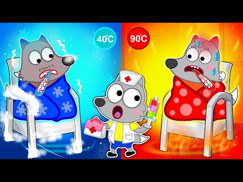 Is Pica Good Doctor? | Baby Wolf Help Mom and Dad when they are Sick | Pica World Cartoon for Kids