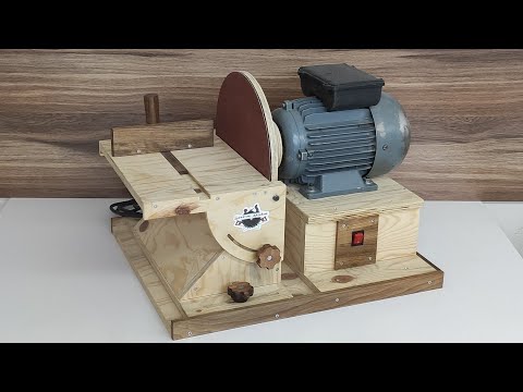 How To Make Disc Sander Machine || 12 inch/30cm || Velcro Sander || Cırtlı Disk Zımpara