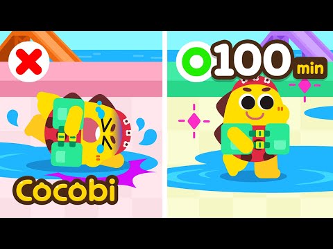 Pool Safety Song💦and More Songs for Kids | Safety Tips Compilation | Cocobi